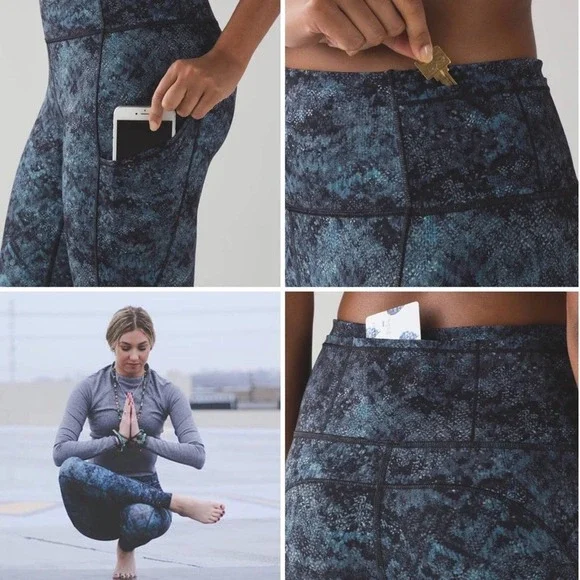 RARE Lululemon Fast And Free 7/8 Legging Fairisle Size 2 EUC! - Picture 2 of 8